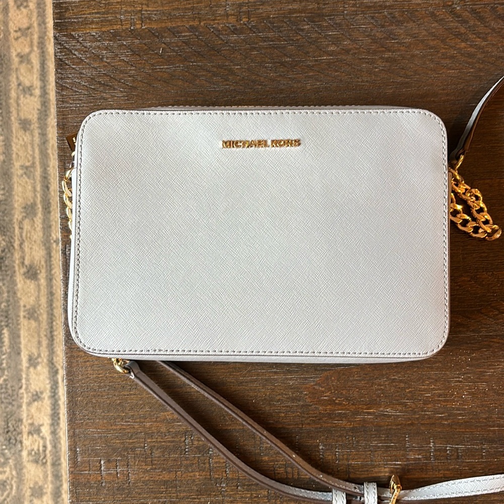 Micheal Kors Jet Set Saffiano Blue